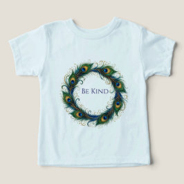 Camiseta Infantil Círculo de Pena de Pavão Be Kind