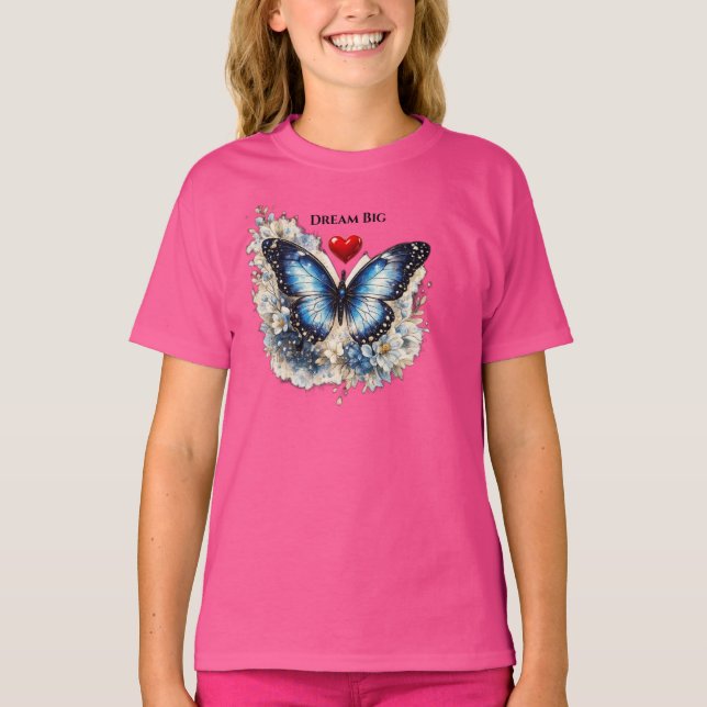 Camiseta infantil Círculo de Pena de Pavão Sonhe G (Frente)