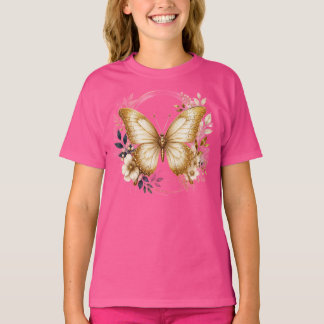 Camiseta infantil Círculo de Pena de Pavão Sonhe G