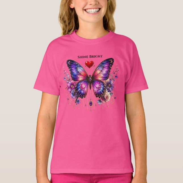 Camiseta infantil Círculo de Pena de Pavão Sonhe G (Frente)