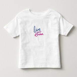 Camiseta Infantil Citação de Sonho Fofo Encorajand