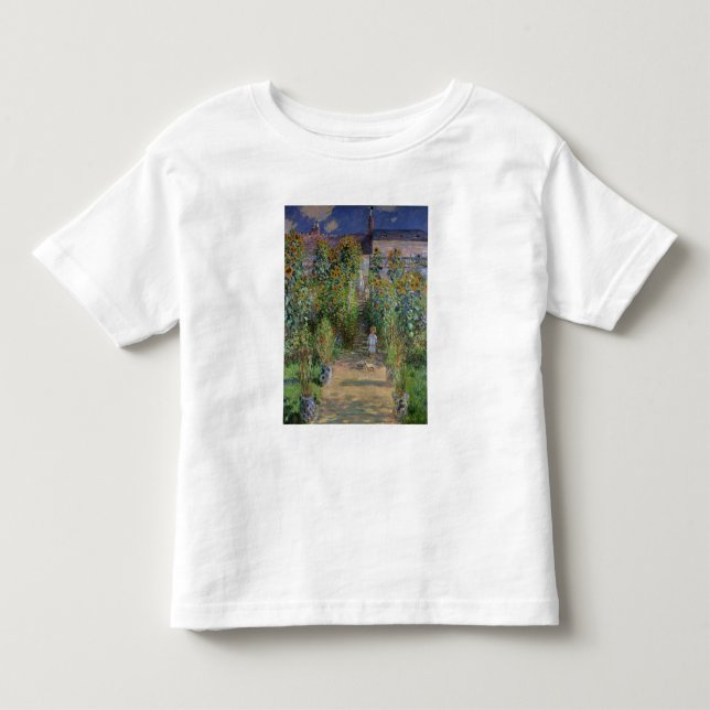 Camiseta Infantil Claude Monet | Jardim do Artista em Vetheuil (Frente)