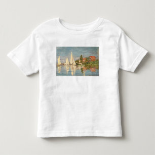 Camiseta Infantil Claude Monet  Regatta at Argenteuil, c.1872