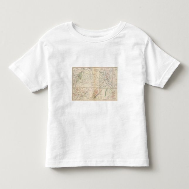 Camiseta Infantil Co alaranjado, Va, funcionamento da mina, rio de (Frente)