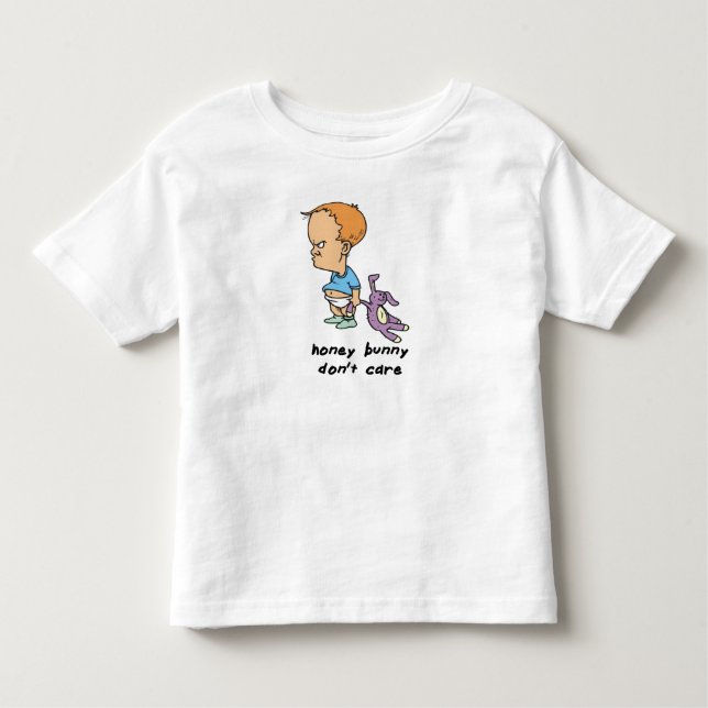 Camiseta Infantil Coelhinho de Mel Não Liga (Frente)