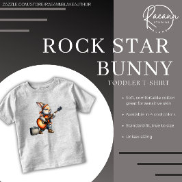 Camiseta Infantil Coelho Rock Star