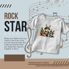 Camiseta Infantil Coelho Rock Star
