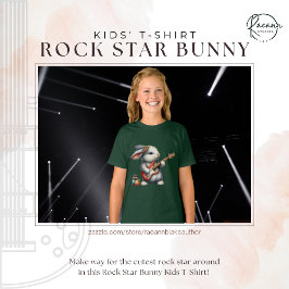 Camiseta Infantil Coelho Rock Star