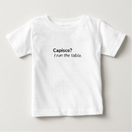 Camiseta infantil com a frase Capische