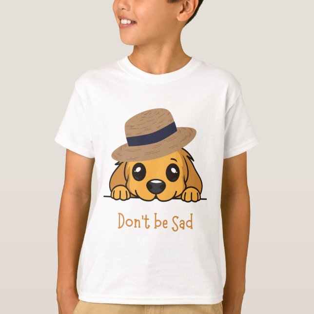 camiseta infantil com cachorrinho impresso (Frente)