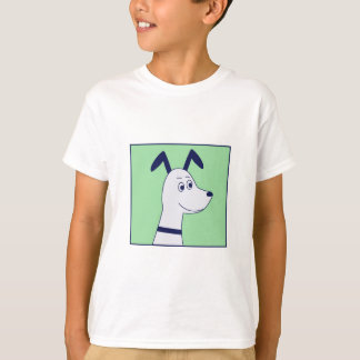 Camiseta infantil com cão de desenho animado