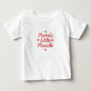 Camiseta infantil com design de texto O Pequeno Mi