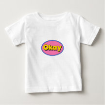Camiseta Infantil com Gráfico Fofo “Okay”