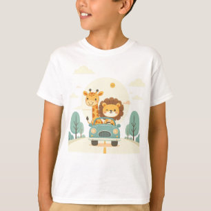 Camiseta infantil com Impressão de bonitinhos de a