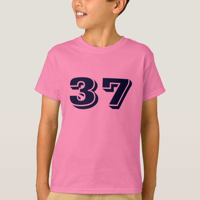 Camiseta Infantil com Mangas Listradas Retrô Augus (Frente)