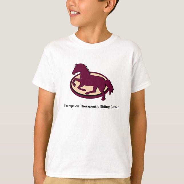 Camiseta infantil com nome de cavalo mutável (Frente)