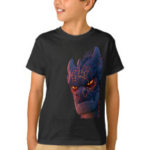 Camiseta Infantil com Rosto de Dragão Fantasia | D
