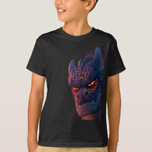 Camiseta Infantil com Rosto de Dragão Fantasia D