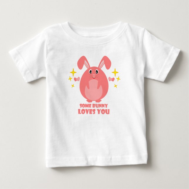 Camiseta infantil com um coelho fofo (Frente)