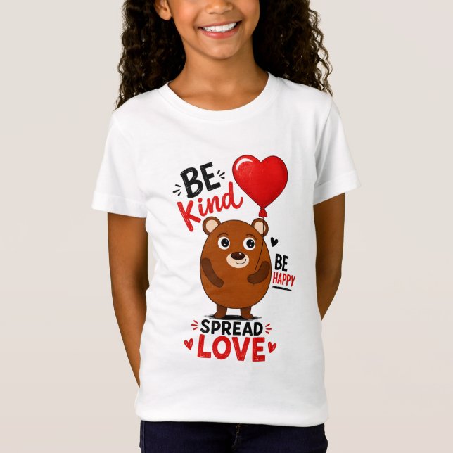 Camiseta infantil com um ursinho (Frente)