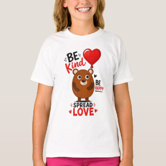 Camiseta infantil com um ursinho