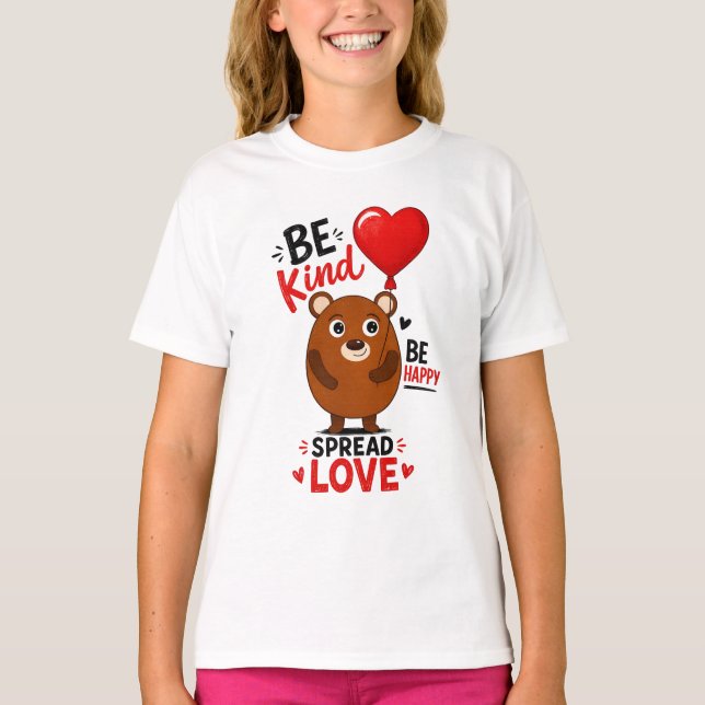 Camiseta infantil com um ursinho (Frente)