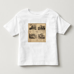 Camiseta Infantil Construções, cidade do óleo, Franklin, fazenda