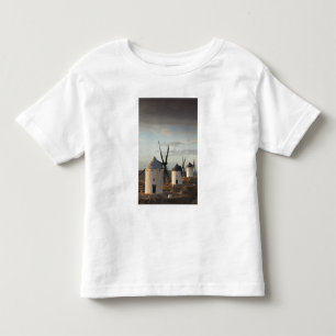 Camiseta Infantil Consuegra, antigos moinhos de vento de La Mancha