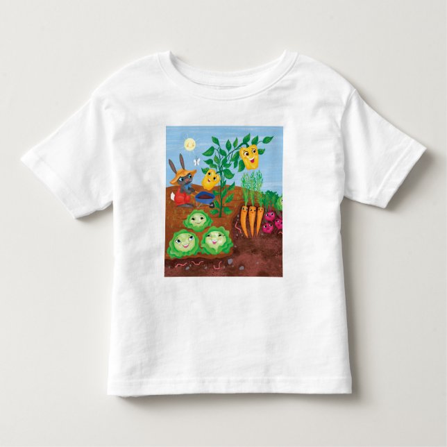 Camiseta Infantil Contagem-Jardim do tempo (Frente)