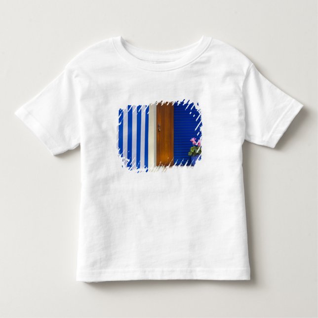 Camiseta Infantil Contraste colorido design na residência (Frente)