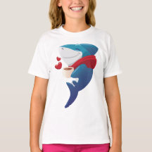 Camiseta Infantil Cool Shark Splash para Crianças