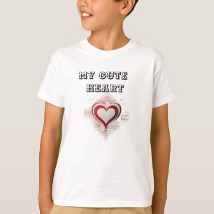 Camiseta Infantil Coração Adorável: Espalhe Amor p