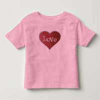Camiseta Infantil Coração de Amor