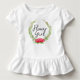 Camiseta Infantil Coroa de Aquarela de Rosa Romântica | Menina das F