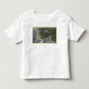 Camiseta Infantil Costa de Oregon - baía de Siletz, Taft, Nelscott