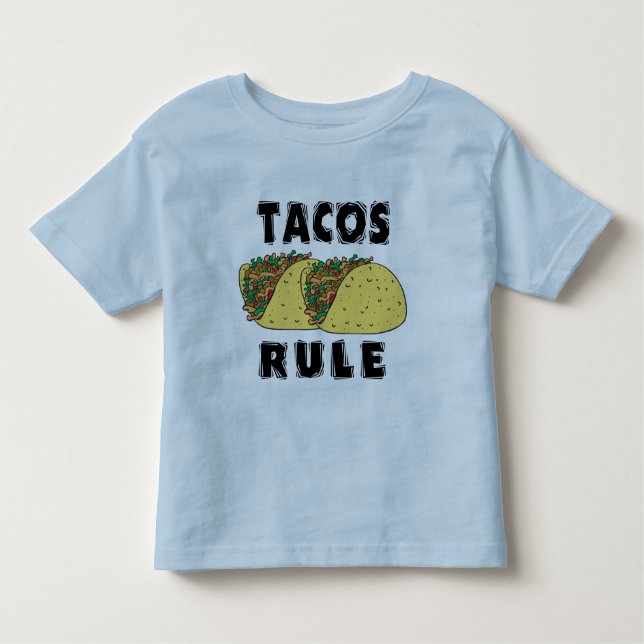 Camiseta Infantil Criança da regra do Tacos (Frente)