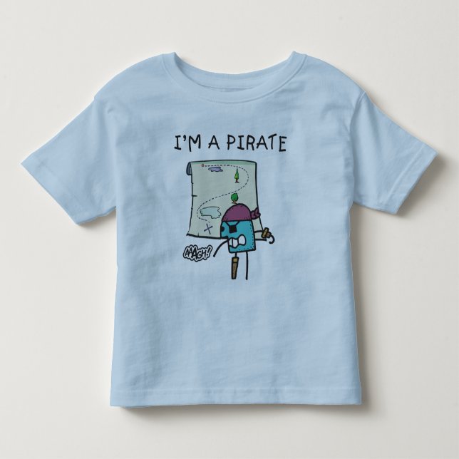 Camiseta Infantil Crianças Piratas (Frente)