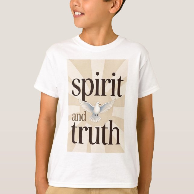 Camiseta Infantil Cristã Espírito e Verdade (Frente)