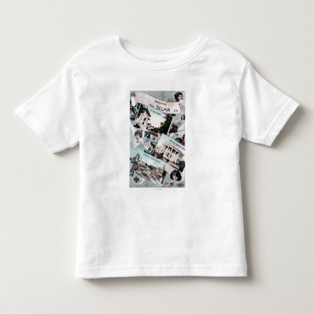Camiseta Infantil Cumprimentos com de ViewsSelma cénico, CA (Frente)