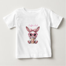 Camiseta infantil Cute Bunny Coffee Club – adoráve