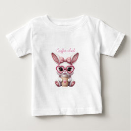 Camiseta infantil Cute Bunny Coffee Club – adoráve