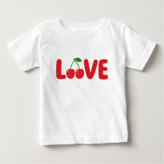 Camiseta Infantil Cute Cherry LOVE