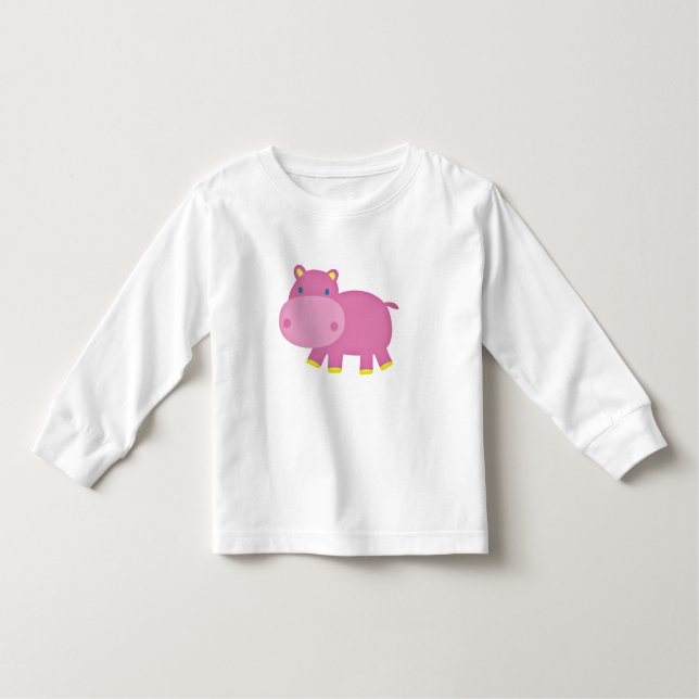 Camiseta Infantil Cute Hippo (Frente)