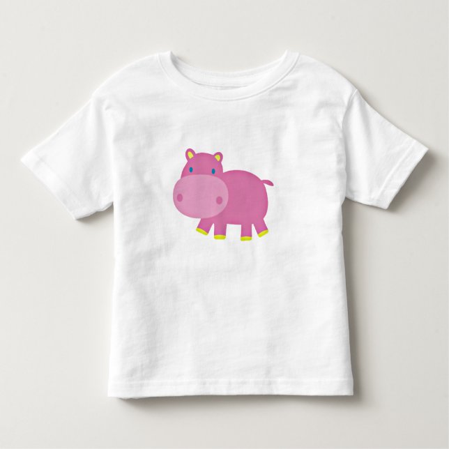 Camiseta Infantil Cute Hippo (Frente)