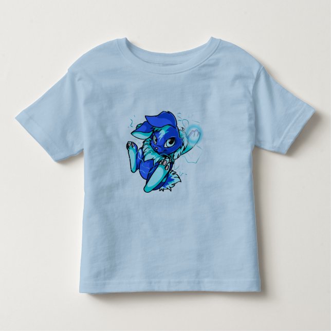 Camiseta Infantil Cybunny amarelo com estrelas (Frente)