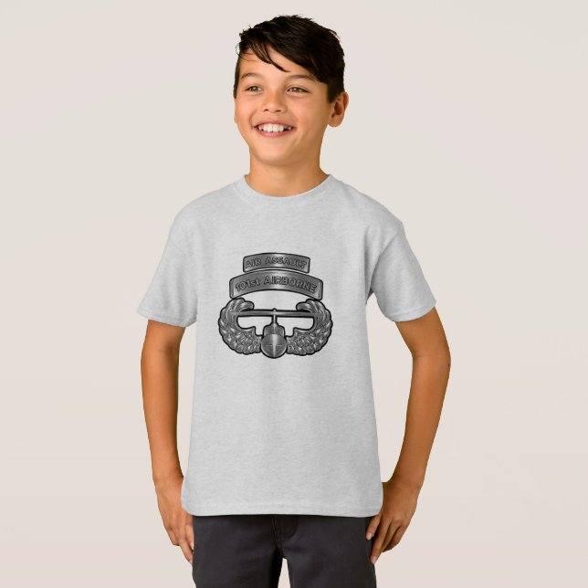 Camiseta infantil da 101ª Divisão Aerotransportada (Frente Completa)
