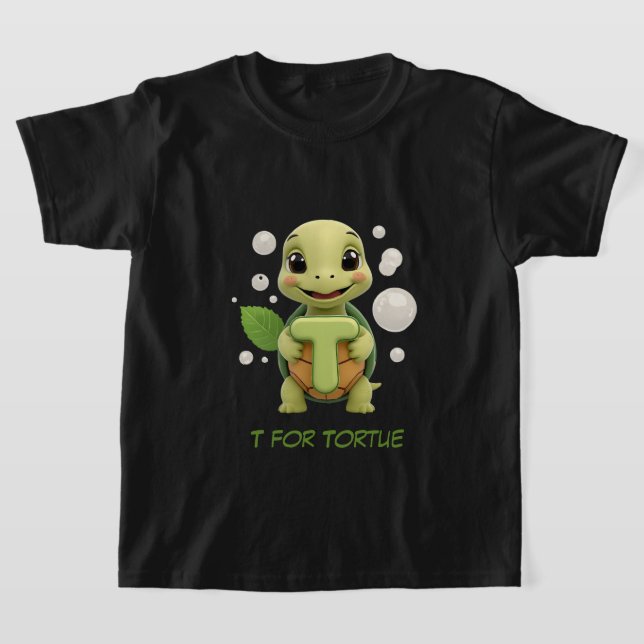 Camiseta Infantil da Tartaruga Fofa | T é de Tarta (Postura )