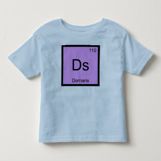 Camiseta Infantil Damaris Nome Química Elemento Tabela Periódica