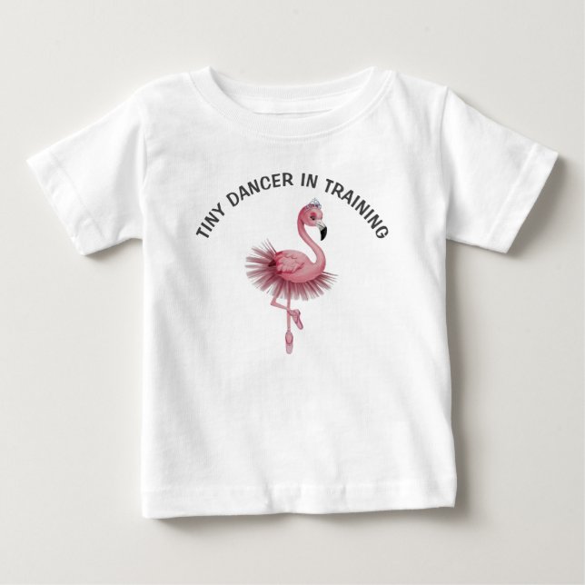 Camiseta Infantil Dançarino de Ballet Flamingo (Frente)