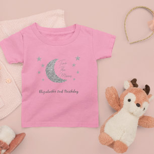 Camiseta infantil de 2 anos para a Lua